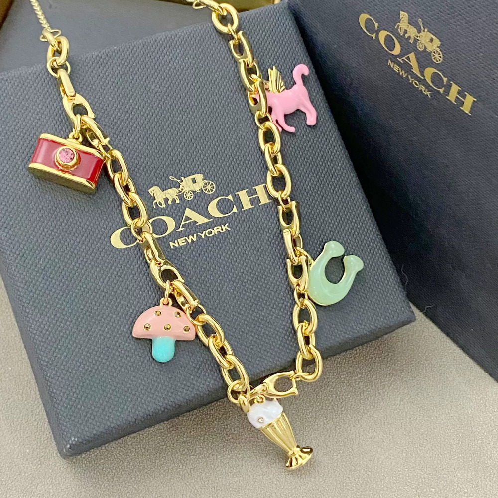 Coach Christmas Festive Tassel Necklace Boho Dopamine
